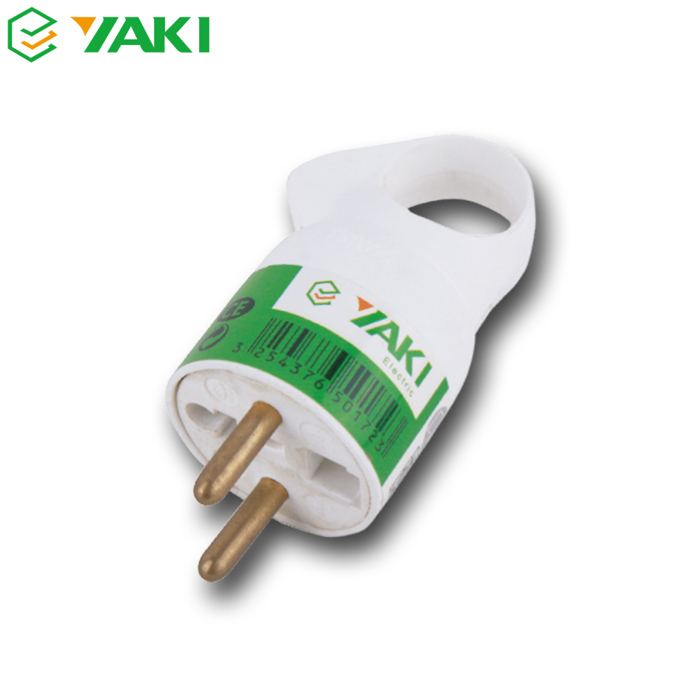 Оптовая продажа, yaki, 2 круглых контакта, французская вилка Европейского переменного тока