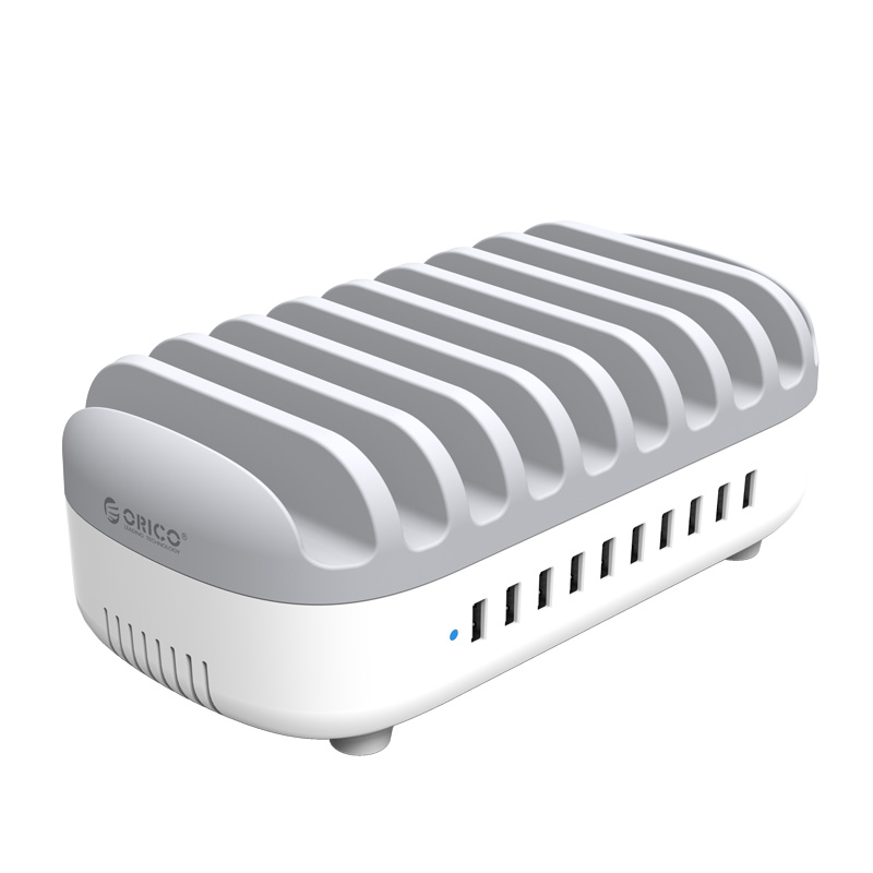 Зарядная док-станция ORICO с 10 USB-портами и держателем, 120 Вт, 5 В, а * 10