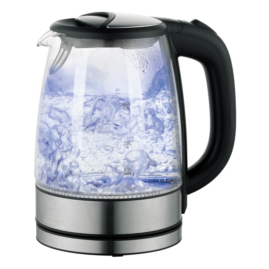 Antronic 1.7л 2200 Вт Электрический стеклянный чайник для воды ATC-WK-1788 с автоматической одной кнопкой