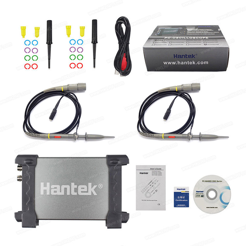 Hantek 6022BE на базе ПК USB цифровой осциллограф 2CH 20 МГц 48MSa/s