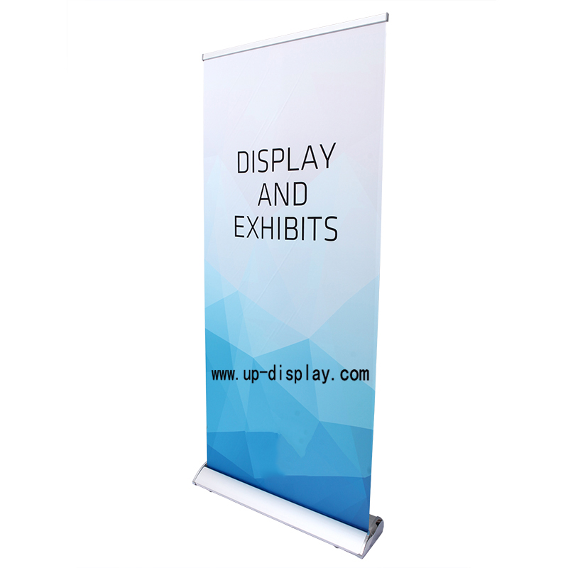 Roll up banner display racks stand