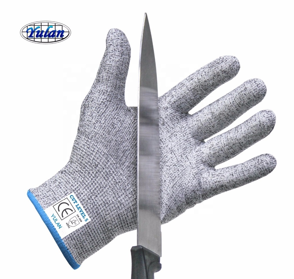 Перчатка Yulan CR102 HPPE с защитой от порезов, уровень 5