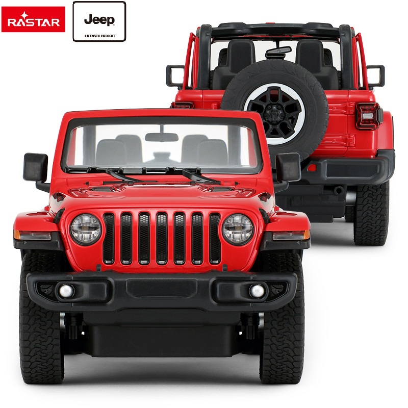 Детский аккумулятор RASTAR, электрическая игрушка, большое колесо, Jeep Wrangler JL, детский Радиоуправляемый автомобиль