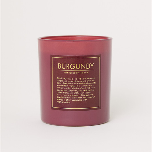 Matt Frosted ceramic effect red wholesale candle vessels