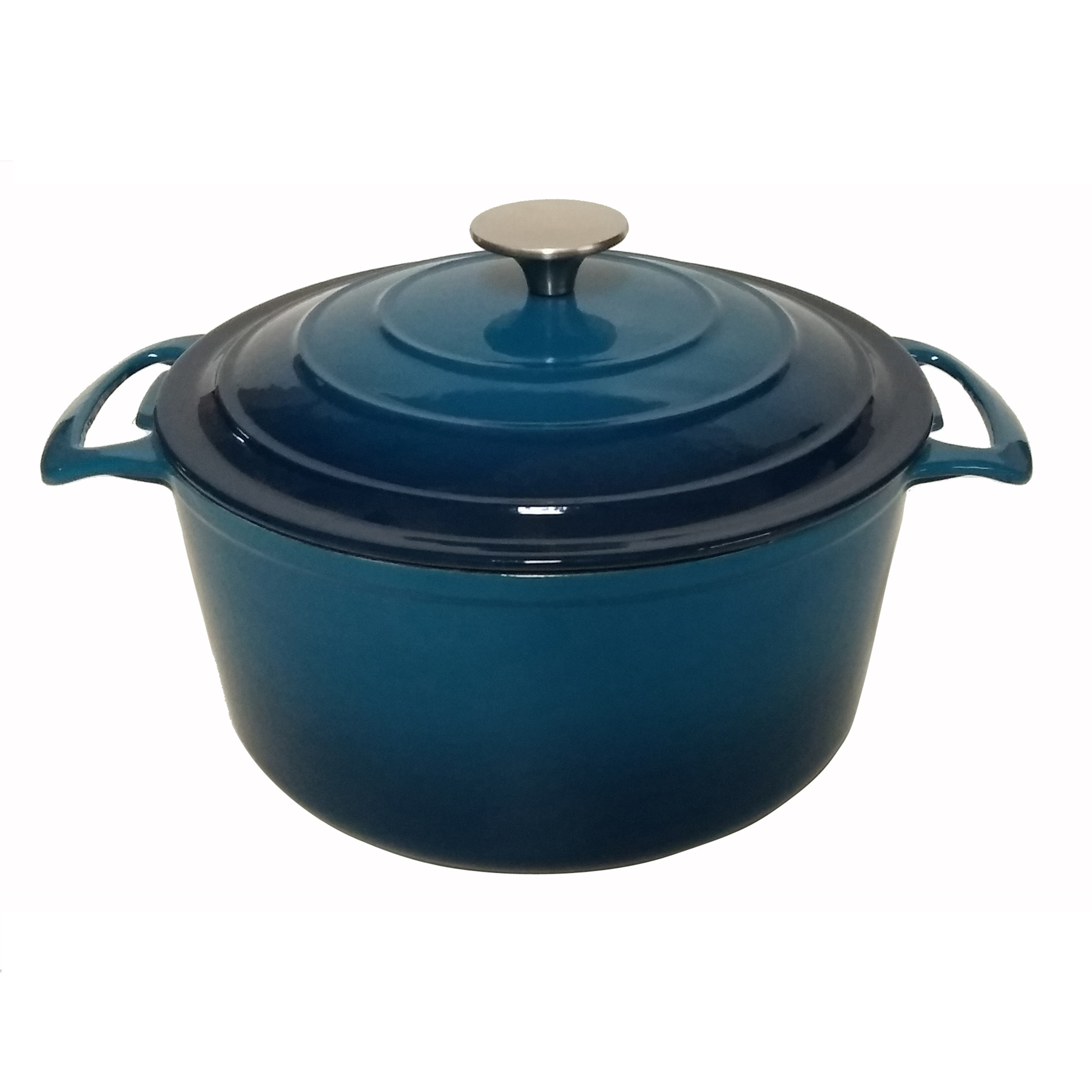 5.5QT чугунная эмалированная круглая голландская печь с крышкой