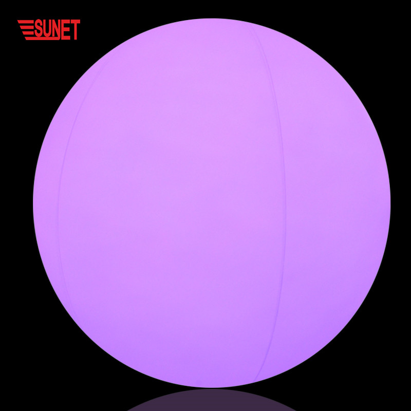 Рождественское украшение SUNJET, индивидуальный логотип, RGB меняющий цвет светодиодный пляжный шар, надувной световой шар с дистанционным управлением