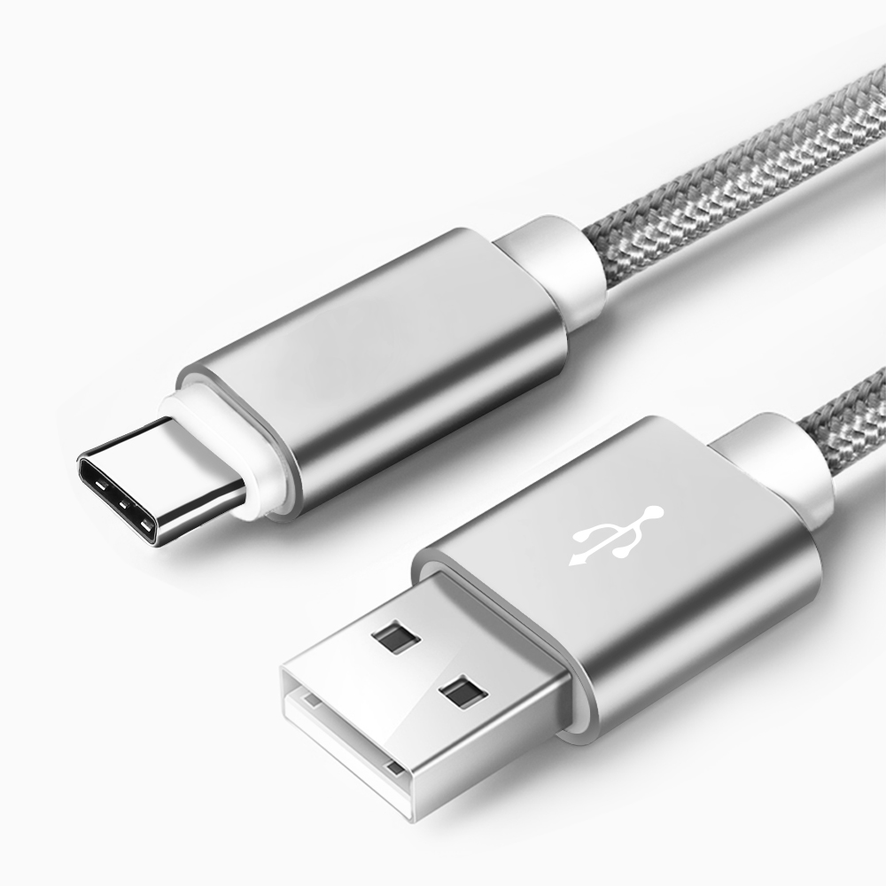 1 м 3 фута заводская цена Micro Nylon Плетеный Тип C Usb кабель для смартфона с бесплатным образцом