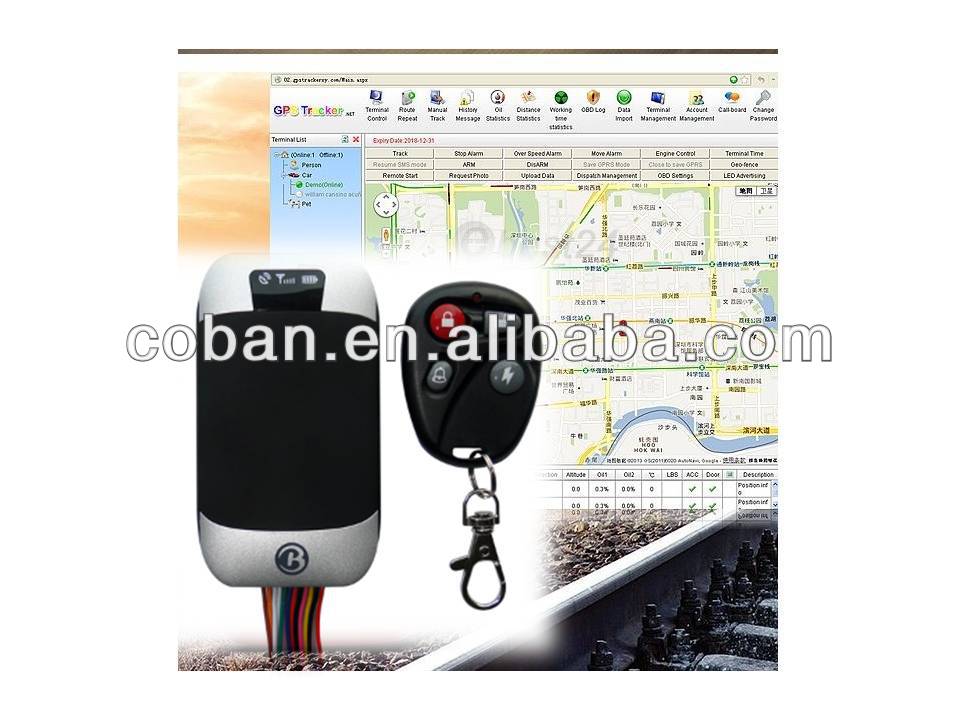 Автомобильный GPS Tracker дистанционного остановка двигателя автомобиля / ACC / двери / SOS Alarm