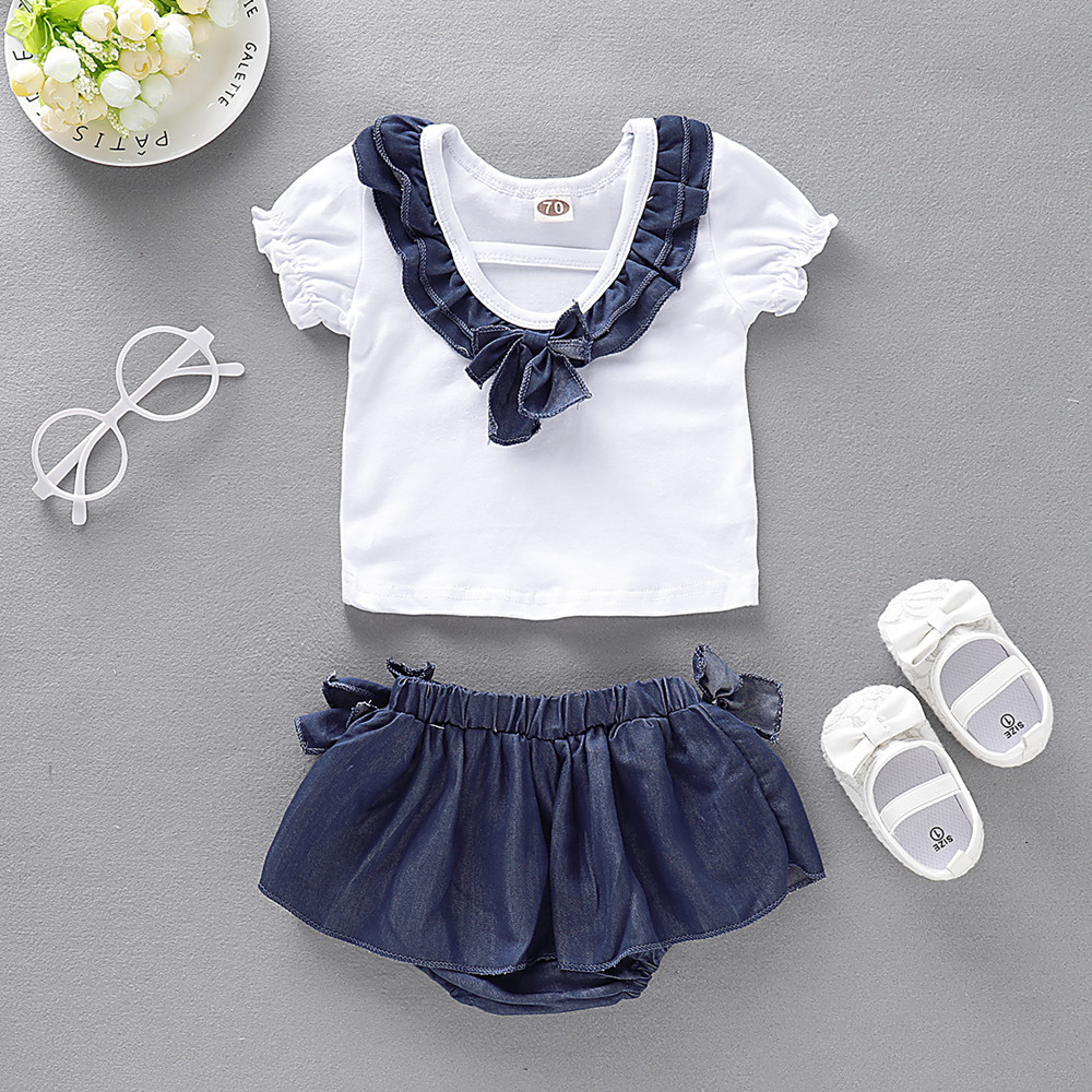liou Kids Summer Outfits Girl Clothing Sets