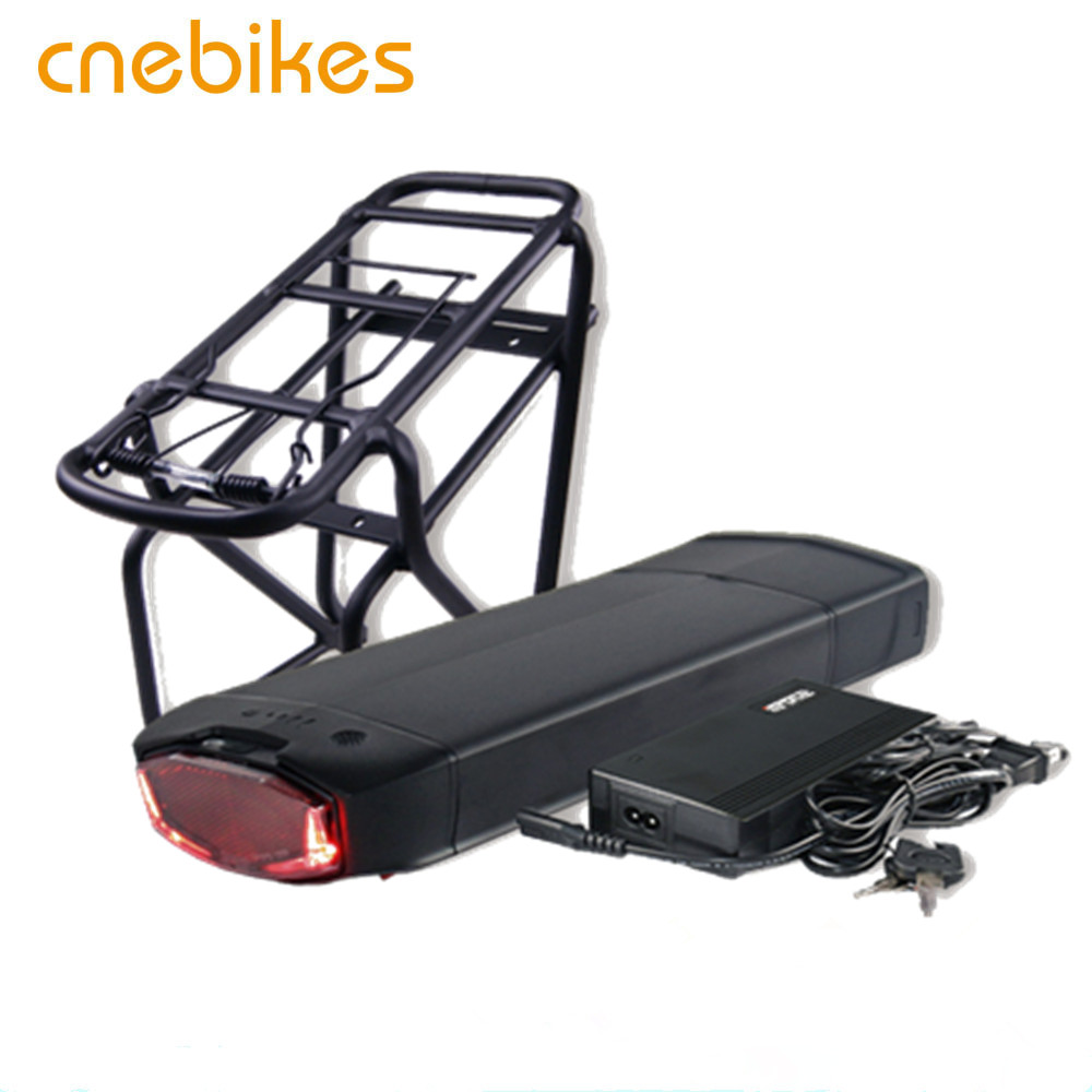 CNEBIKES 36 В 14.5ah литиевая батарея, перезаряжаемая задняя батарея для электровелосипеда, батарея для электровелосипеда
