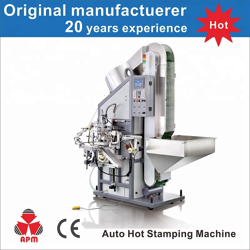 New Design Auto Hot Stamping for Caps Side  tube side  auto loading and unloading
