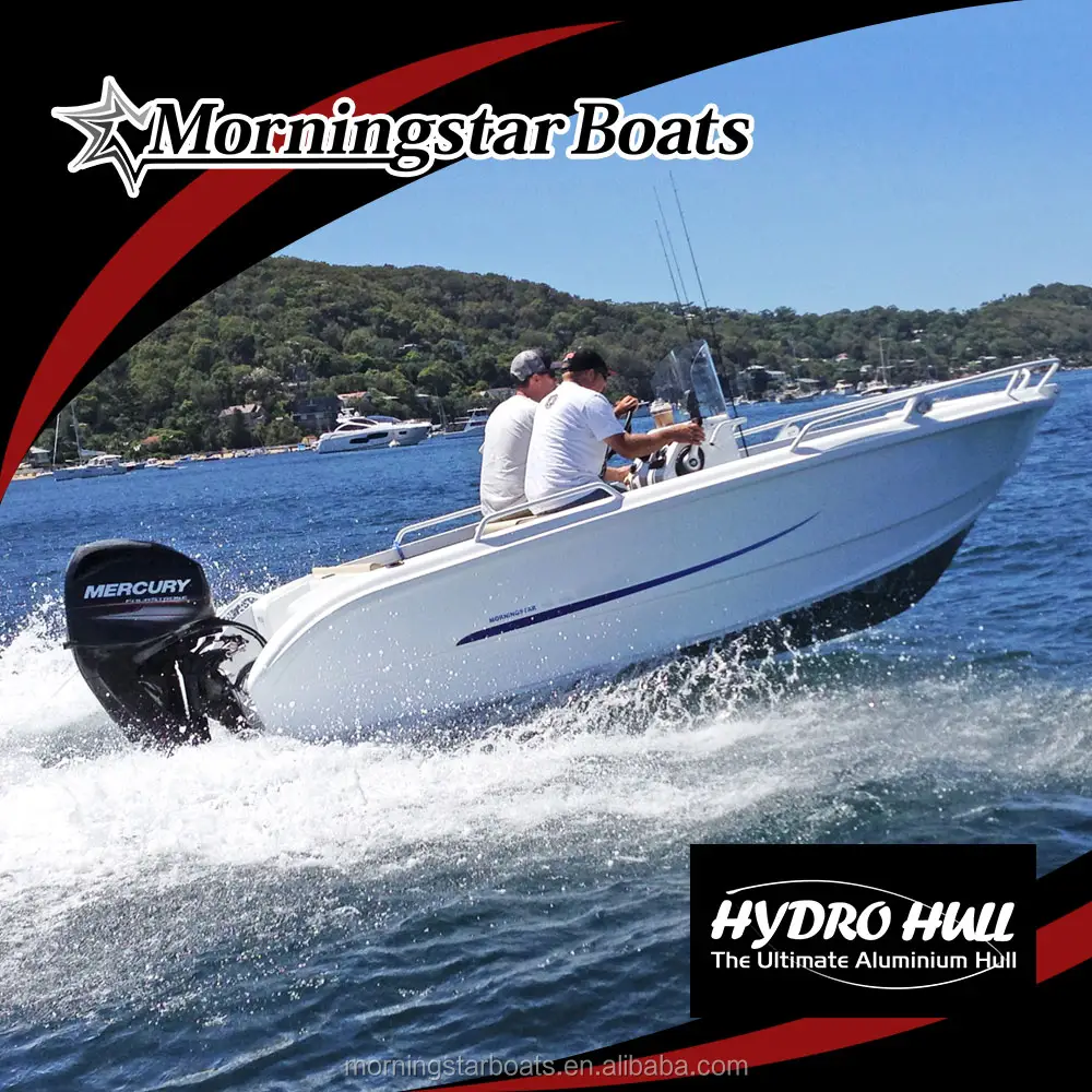 Aluminum Boats And Boats 2019 New 5m Aluminum Fishing Center Steering Console Motor Boat For Sale