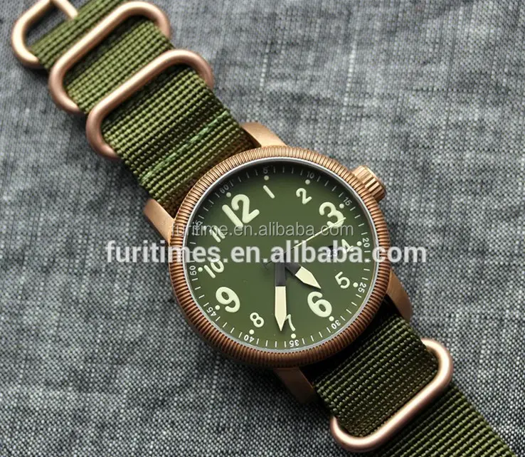 Wristwatches High Quality Factory Made ETA 2824 MOVT Automatic Bronze Wristwatches