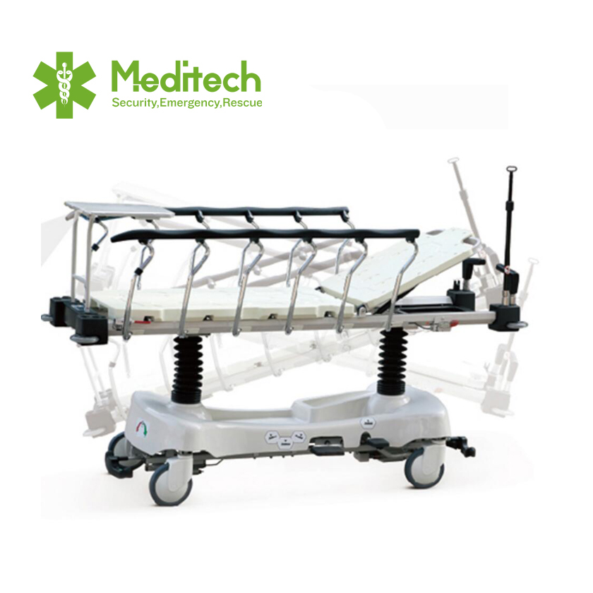 Meditech MT-TR3S тележка скорой медицинской помощи, гидравлическая медицинская тележка, госпитальная каталка для отделения скорой помощи