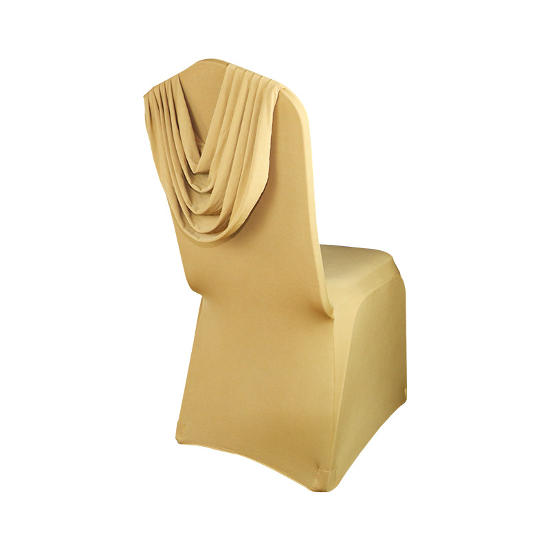 Wedding Spandex Chair Cover with Swag Hotel/Restaurant Chair Cover
