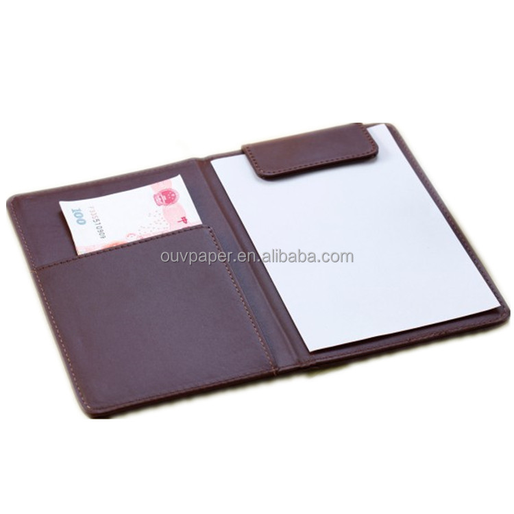PU leather file folder presentation folder with magnet
