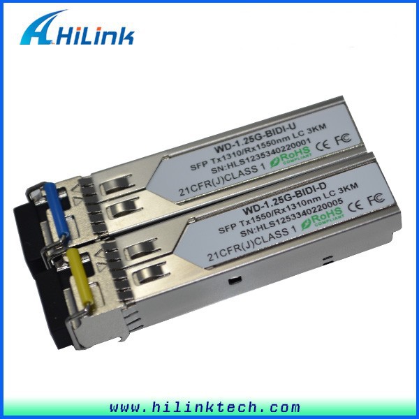 Биди модуль приемопередатчика SFP 3 км 1.25 г