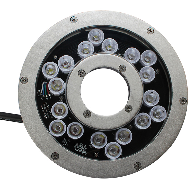 Светодиодные подводные фонари для фонтанов rgb для подводного освещения DMX rgb
