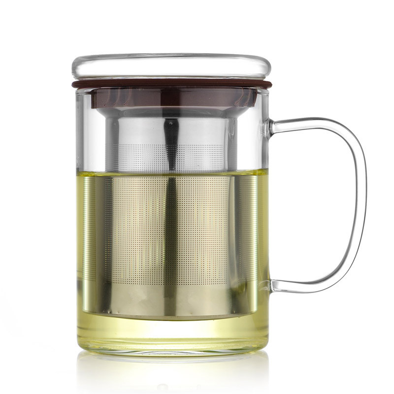 BLJOE05 China Supplier High Quality Borosilicate Glass Tea Mug Tea Cup with Infuser