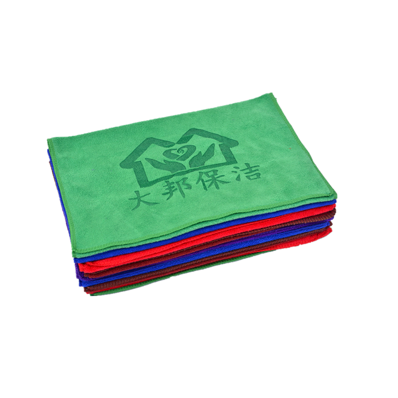 Custom cleaning cloth microfiber promotional hand towel with logo