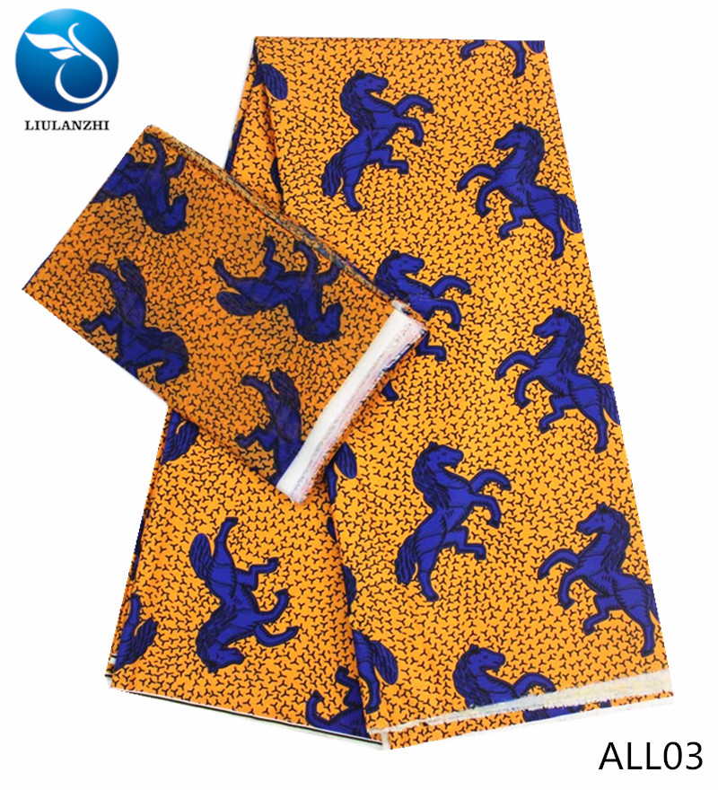 LIULANZHI Fashion Chiffon wax fabric 2yards mix Modal wax fabric 4yards African wax print fabric ALL01-ALL04