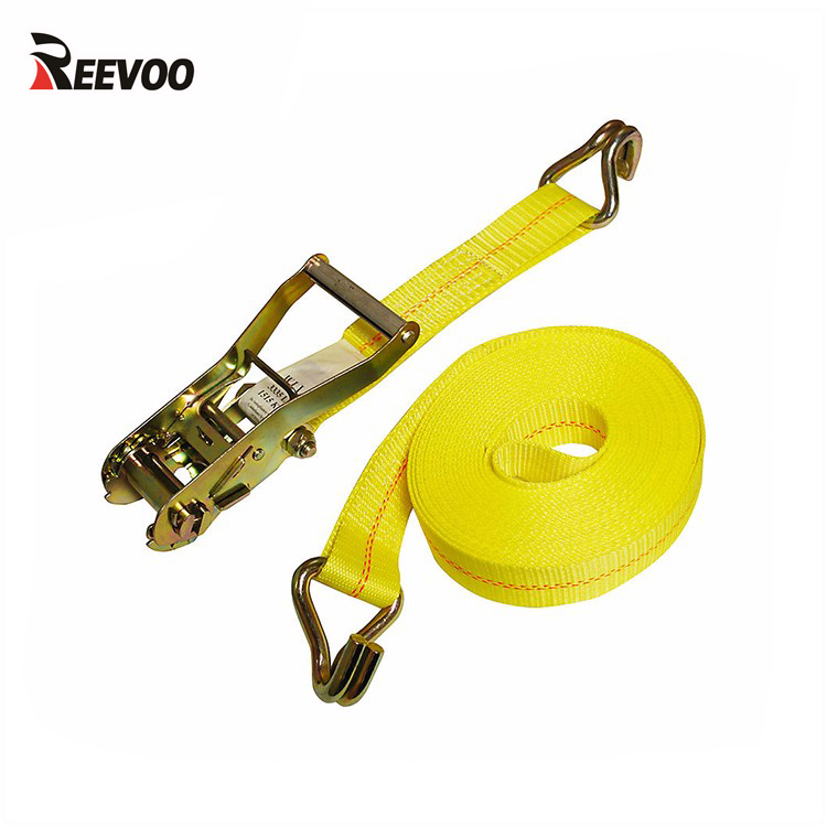 Truck Trailer High Tensile slack line ratchet tie down belt