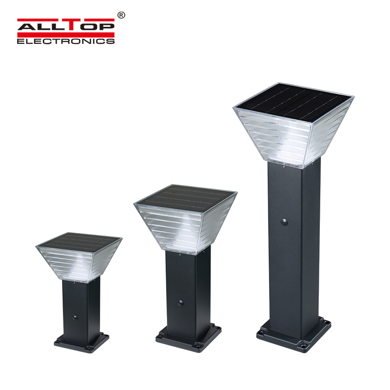 ALLTOP открытый умный светодиодный солнечный пейзаж дорожный свет двор лампа Интегрированный 5 Вт Солнечный сад свет