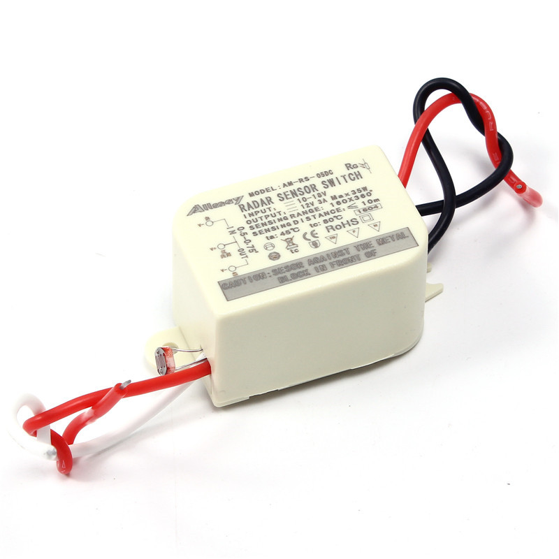 DC 12V 24V микроволновый датчик движения переключатель для светового датчика полосы