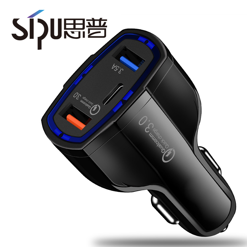 SIPU Заводская цена быстрый двойной USB зарядное устройство с Тип c