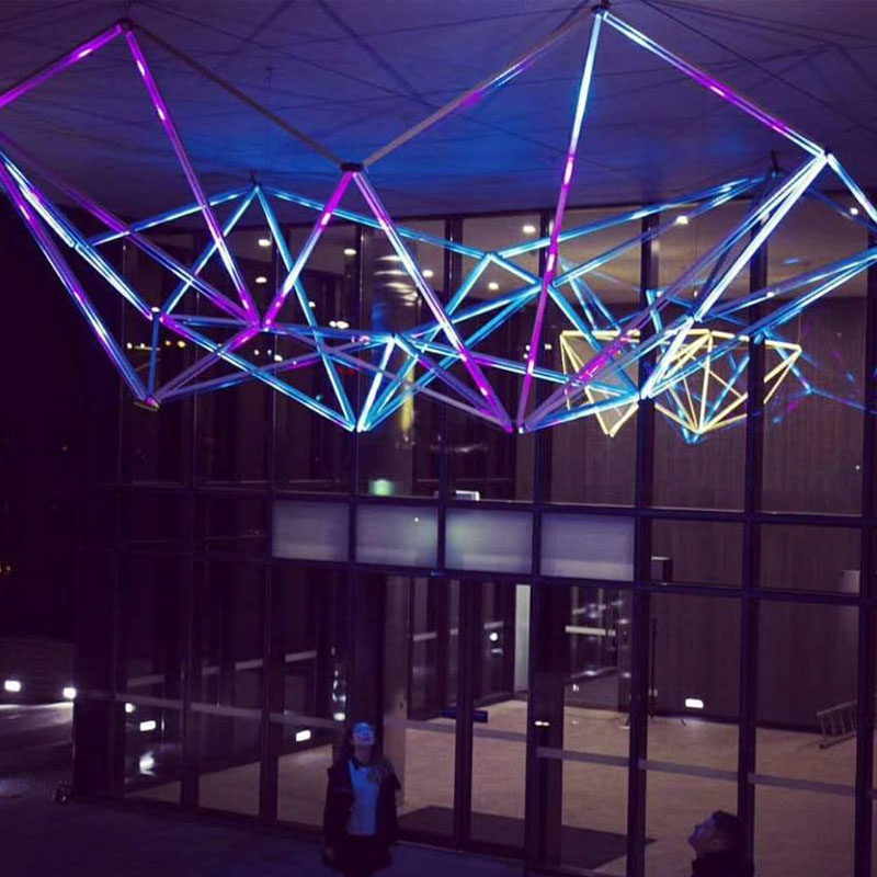 Светодиодная световая панель 3D DMX для украшения сцены