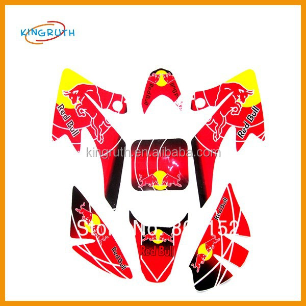 Грязь pitbike CRF50 XR50 3 м графика Пастер наклейки комплект для запасных частей