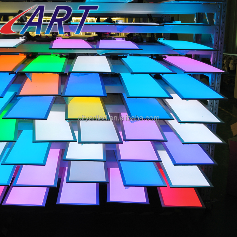 2x2 2x4 RGB + W цветная светодиодная панель, Прямая поставка с завода, 24 В постоянного тока, Светодиодная панель с поверхностным креплением