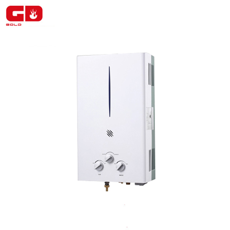 White coating gas water heater 6 liter household