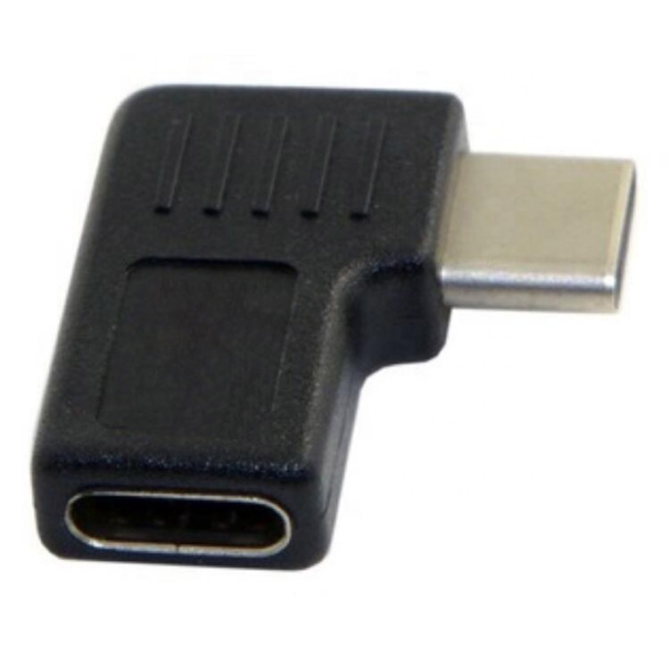 Правый левый угловой удлинитель USB 3,1 Type C штекер-гнездо для ноутбука планшета мобильного телефона