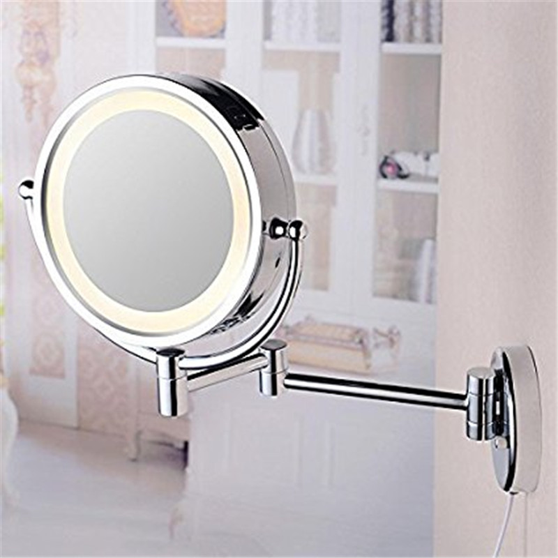 Настенный увеличительное зеркало cavoli освещенных led зеркало для макияжа