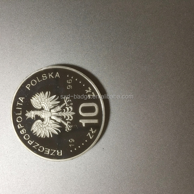 good quality poland 925silver old coins/brass coins with plastic cases made in china alibaba