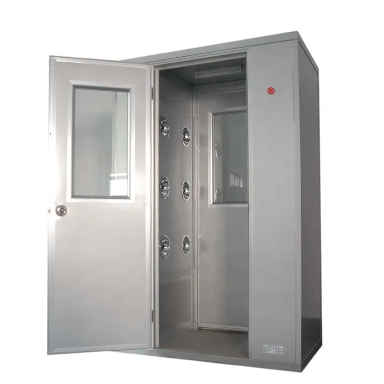 Single-person double-blowing air shower system for cleanroom