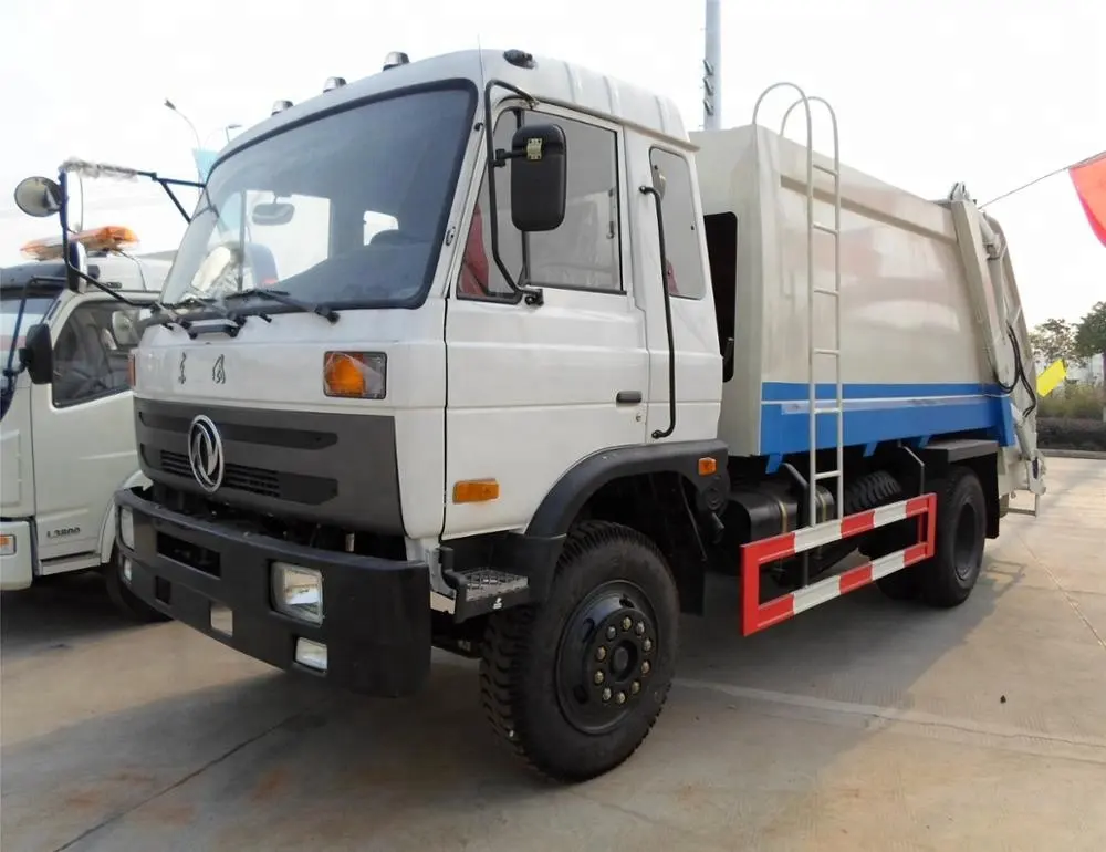 Dongfeng 4x2 garbage compactor truck capacity 10m3 with best price for sale 008615826750255  Whatsapp 