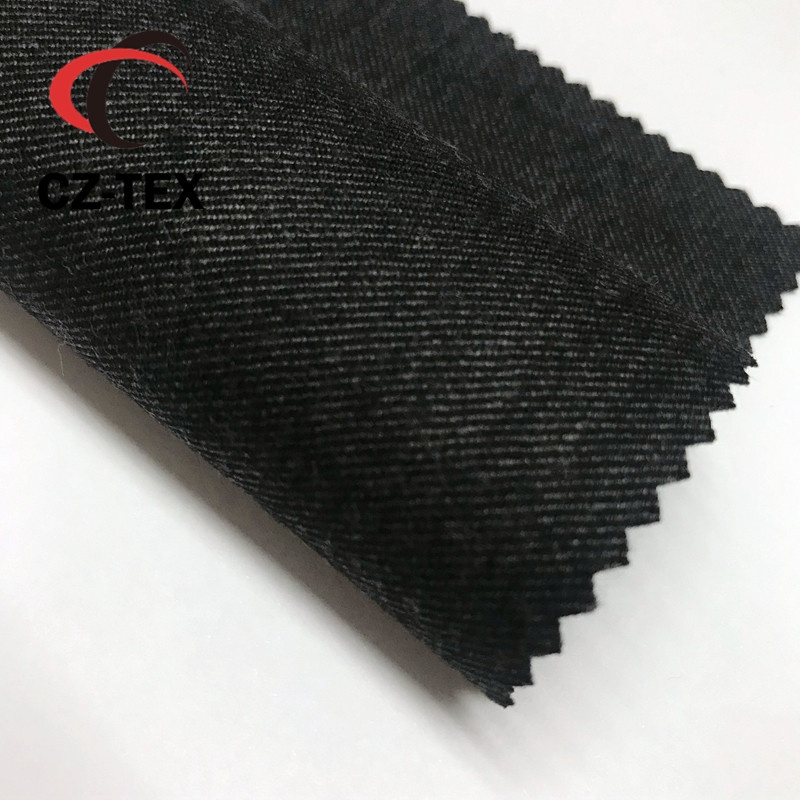 luxury suiting fabric poly wool grey shade worsted fabric
