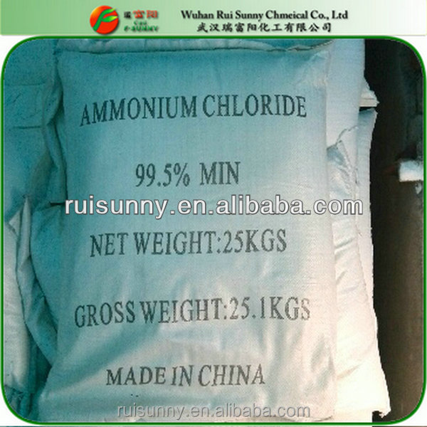 Хлорид аммония 99.5% cas 12125-02-9 белый порошок