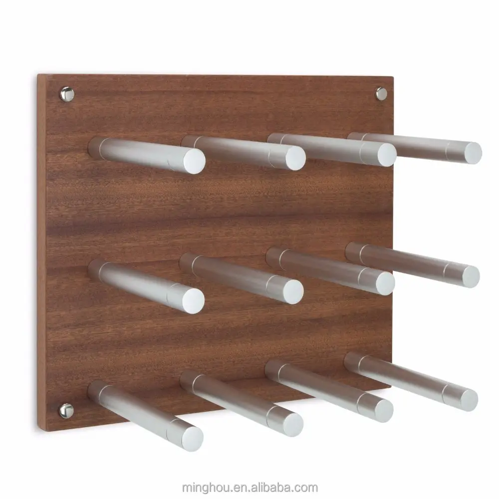 Top Quality Wine Pegs Wall Mounted Wine Bottle Rack Eco-friendly Aluminum Wine Rods Bar Buckets, Coolers & Holders Customized