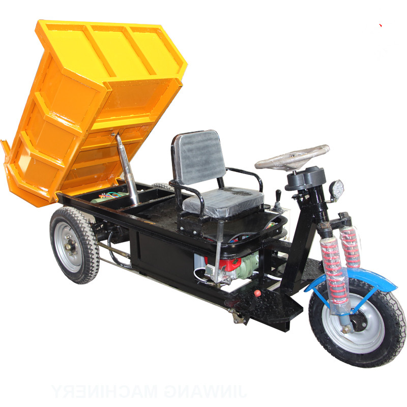 Small ground electric motorcycle with tipper export to Africa