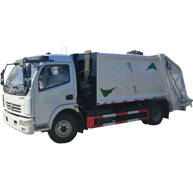China rear loading hydraulic 3 ton compactor garbage truck