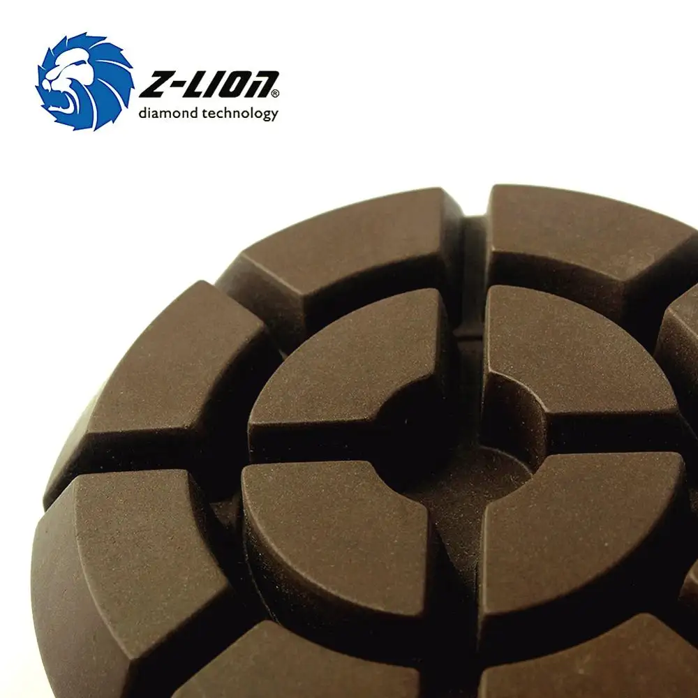 Z-LION 4" Resin Bond Diamond Concrete Floor Wet Polishing Pads