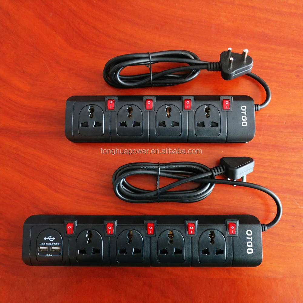 Универсальное автомобильное зарядное устройство с usb удлинитель socket4 розетки и 6 способ удлинитель с ограничителем перенапряжения и индивидуальным переключателем
