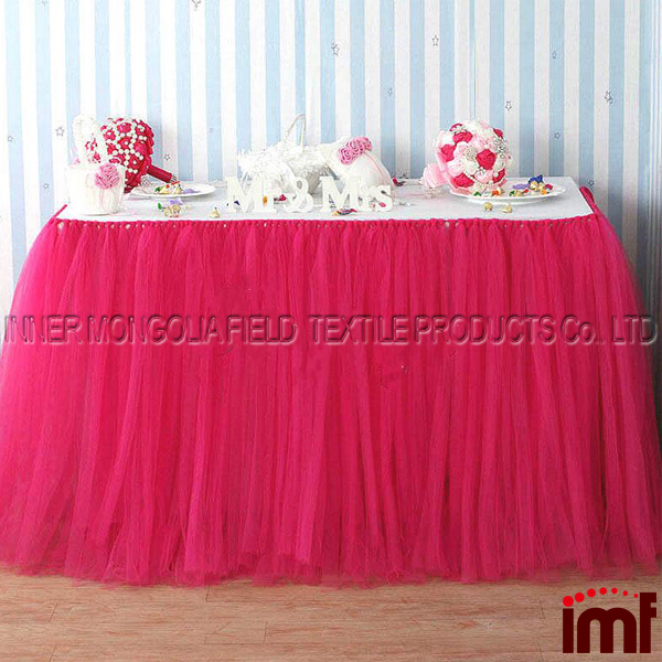 Тюль пачка юбка для стола посуда вечерние Xmas Baby Shower День Рождения Декор