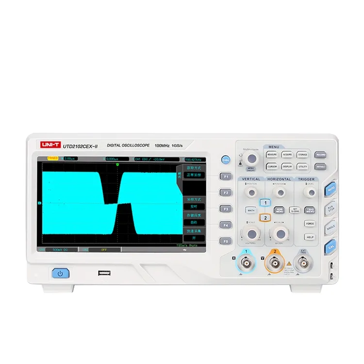 UNI-T UTD2102CEX-II Digital Storage Multimeter Oscilloscopes 2CH 100MHZ Bandwidth 1GS/s Sample Rate 8 Inches TFT LCD Display