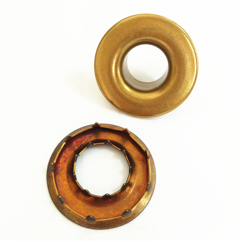 Hardware accessories 35mm Strong thicken material brass eyelets with double row prongs for canvas