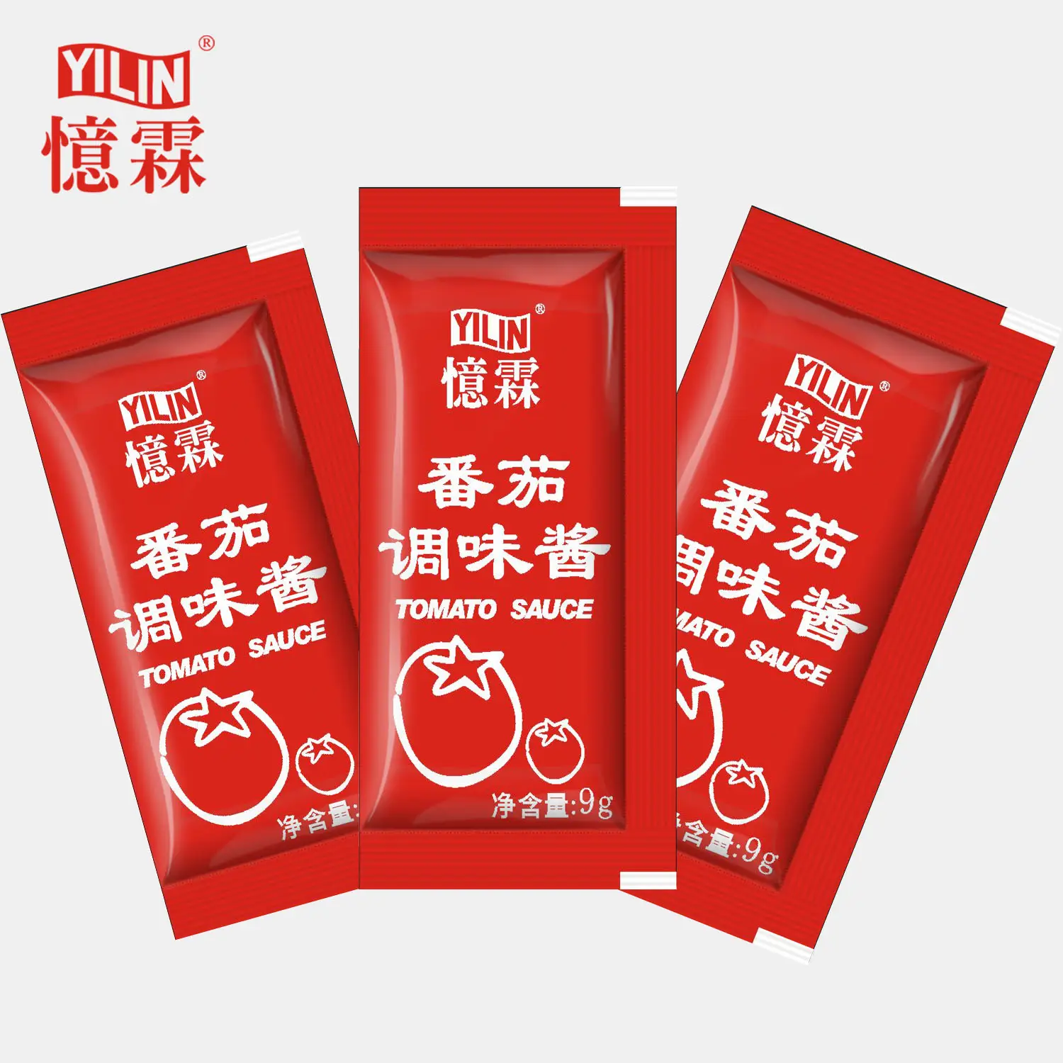 MINI Pocket ketchup tomato sauce with free customer design