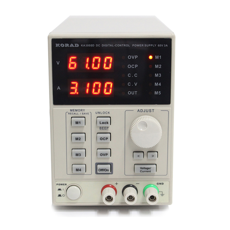 KORAD KA3005D прецизионный Регулируемый цифровой программируемый лабораторный источник питания 30 в 5 А постоянного тока